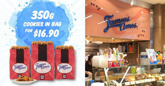 Featured image for Grab Famous Amos 350g cookies in bag for $16.90 from 1 September 2020