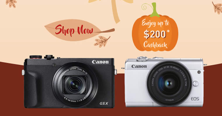 Featured image for Canon: Harvesting Memories - Enjoy up to $200 cashback on digital cameras till 30 September 2020