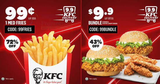 Featured image for KFC Delivery: Here are some exclusive 9.9 delivery deals valid till 15 September 2020