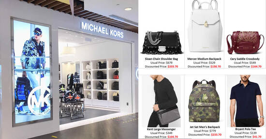 Michael Kors is running a storewide 70% off sale at IMM outlet till 23 September 2020 - 1