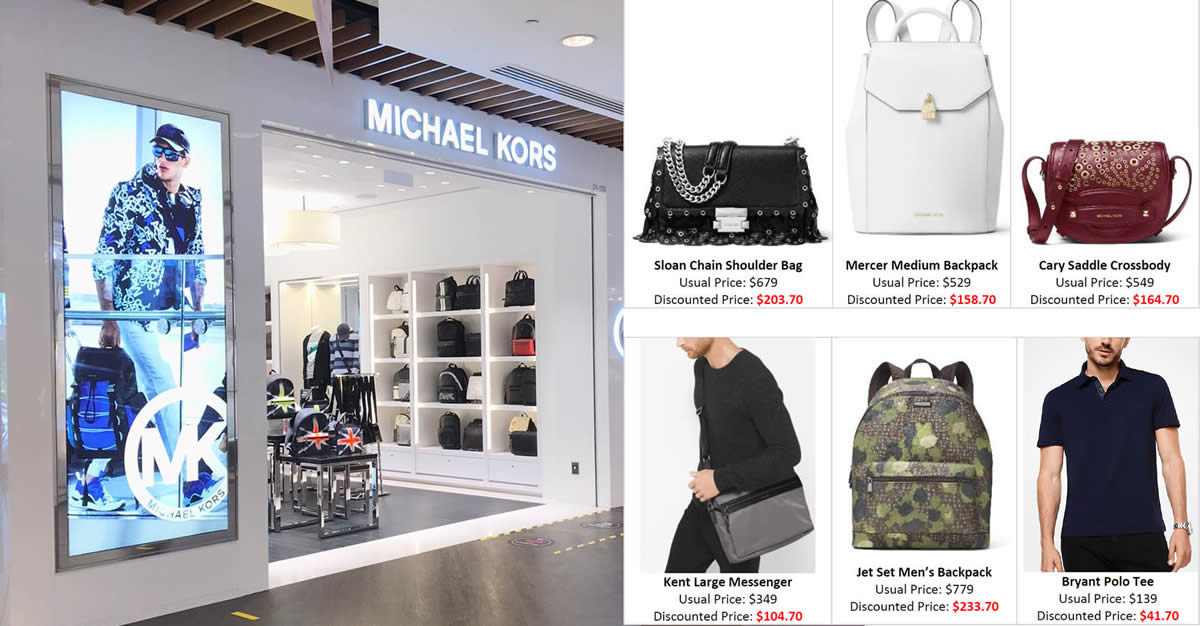 Michael Kors is running a storewide 70% off sale at IMM outlet till 23  September 2020