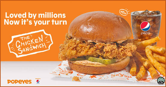 Popeyes World Famous Chicken Sandwich is now available in Singapore (From 16 Sept 2020) - 1