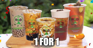 Featured image for (EXPIRED) R&B Tea: 1-for-1 Large Drinks at Change Alley Mall (formerly Chervon House) from 1 – 5 October 2020