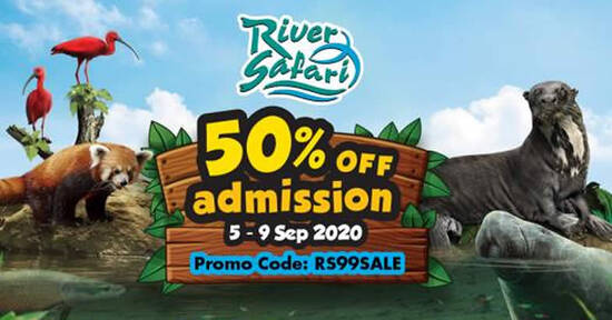 River Safari: 50% off Adult/Child admission FLASH sale for visits from 5 Sep to 7 Dec! Book by 9 Sep 2020 - 1