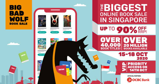 Featured image for Up to 90% OFF all books at Big Bad Wolf Books online sale from 15 - 18 October 2020