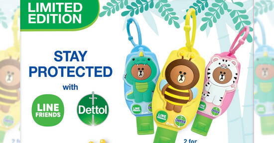 Featured image for Dettol has LINE Friends Hand Sanitizer Line Bag Tags (From 16 Oct 2020)