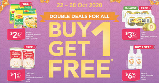 Featured image for Fairprice is offering 1-for-1 Maggi 2-Minute Noodles and more till 28 October 2020