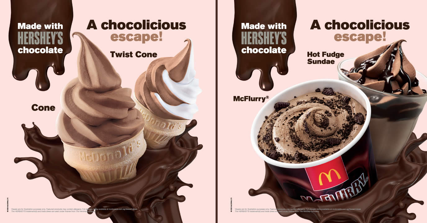 McDonald’s: Hershey’s Cones, McFlurry® and Hot Fudge Sundae are back at ...