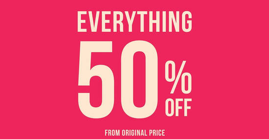 TEMT is throwing 50% off everything at all outlets from 8 October 2020 - 1