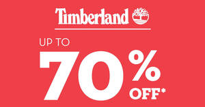 Featured image for Up to 70% off Timberland Bazaar at Takashimaya now on till 25 October 2020