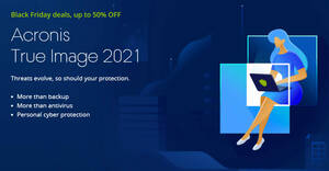 Featured image for (EXPIRED) Acronis True Image 2021 up to 50% off Black Friday x Cyber Monday promo till 3 Dec 2020