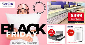 Featured image for (EXPIRED) Four Star Mattress Black Friday Sale Has Queen Mattresses at $499 (20 – 22 November 2020)
