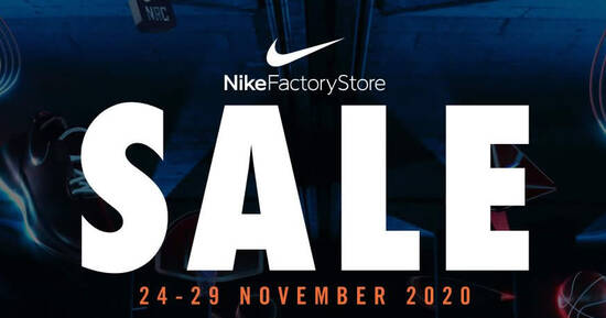 Nike Factory Store Up To 40% off Storewide Sale at IMM till 29 Nov 2020 - 1