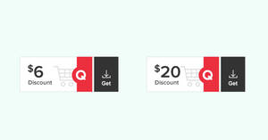 Featured image for (EXPIRED) Qoo10: Grab free $6 and $20 cart coupons on 5 Dec 2021