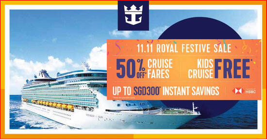 Featured image for Royal Caribbean: 11.11 Royal Festive Sale offers cruises from $311 after discounts (From 11 Nov 2020)