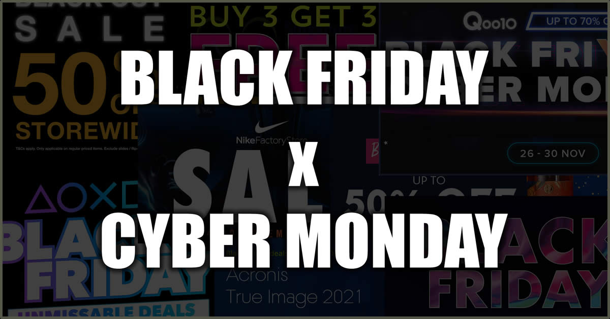 Featured image for (Updated 30 Nov 11:35) Singapore 2020 Black Friday x Cyber Monday hottest sales, deals and promotions!