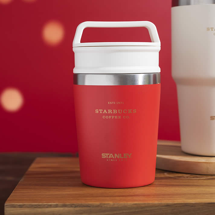 Starbucks elegant Holiday Stanley Collection will be available from 9