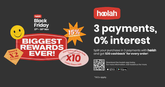 hoolah Plots Biggest Promotion To-Date for Black Friday-Cyber Monday (27 – 30 Nov) - 1