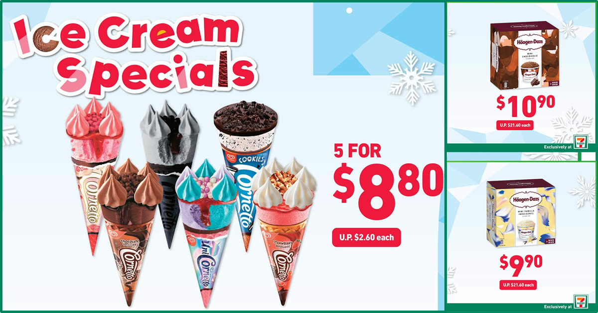 Featured image for 7-Eleven Ice Cream Specials from 30 Dec 2020