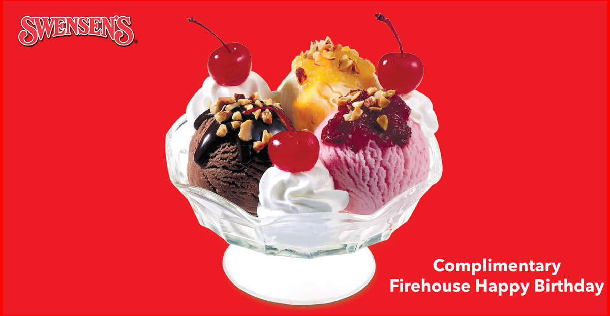 Featured image for Swensen's Free Firehouse Happy Birthday Sundae on your birthday for Cool Rewards Members (Free Membership)