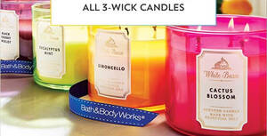 Featured image for Bath & Body Works is offering 1-for-1 candle accessories and S$20 3-wick candles till 30 Jan 2021