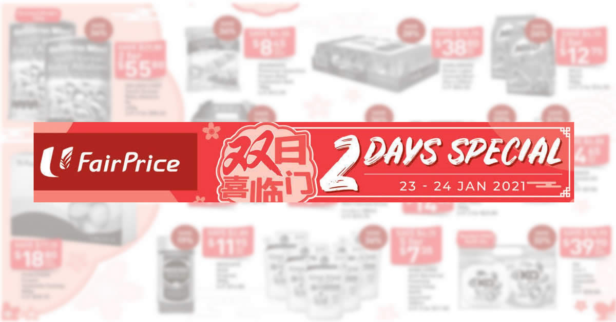 Featured image for Fairprice 2-day deals from 23 - 24 Jan: 47% off Fukuyama Frozen Hokkaido Scallop, 36% off Coca-Cola/Sprite & More
