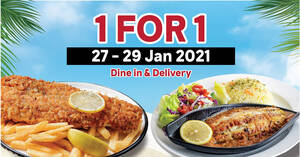 Featured image for (EXPIRED) The Manhattan FISH MARKET is offering 1-for-1 deals via dine-in and delivery 27 – 29 Jan 2021