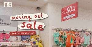 Featured image for (EXPIRED) mothercare moving out sale at Forum the Shopping Mall till 14 March 2021