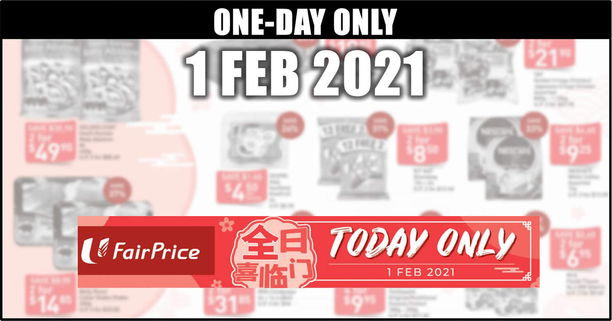 Featured image for Fairprice 1-day deals on 1 Feb: GOLDEN CHEF South Korean Baby Abalone, KitKat Sharebag, Darlie & More