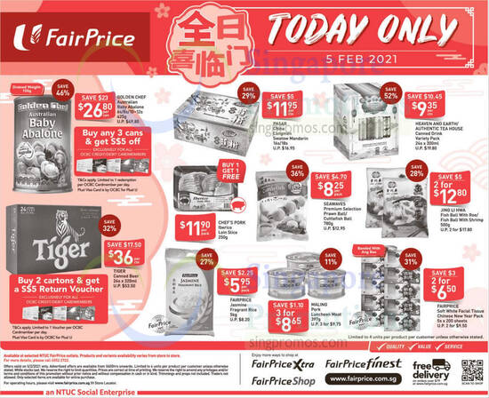 Fairprice 1day deals 5 Feb 2021