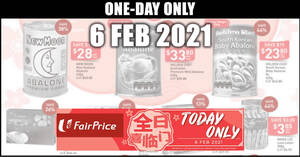 Featured image for (EXPIRED) Fairprice 1-day deals on 6 Feb: Abalone, Canada Scallops, Coca-Cola, Yeo’s & More