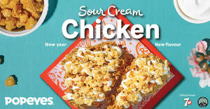 Featured image for Popeyes launches new Sour Cream Chicken available till 29 March 2021