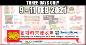 Featured image for Sheng Siong THREE-day deals on 9 – 11 Feb: YEO’S Asian Drink @ 56% off, Milo, Nescafe & More