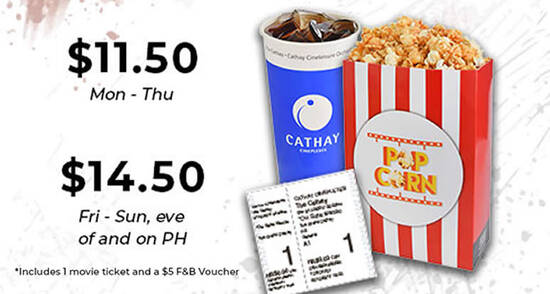 Featured image for Cathay Cineplexes: Enjoy up to $4 off movie packages with PAssion cards till 30 Apr 2022