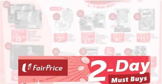 Fairprice 2-days deals 6 – 7 Mar: 100PLUS, Chef’s Pork, Milo, 1-for-1 Dettol Bodywash Refill & More - 1