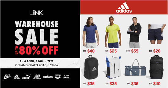 Featured image for Link Warehouse Sale offers discounts up to 80% off shoes, bags, accessories and apparels (1 - 4 Apr 2021)