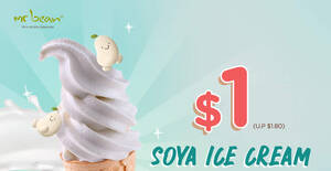 Featured image for Mr Bean: $1 (U.P $1.80) Soya Ice Cream Cone at most outlets till 30 April 2021