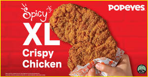 Featured image for Popeyes S’pore launches new XL Crispy Chicken (From 30 March 2021)