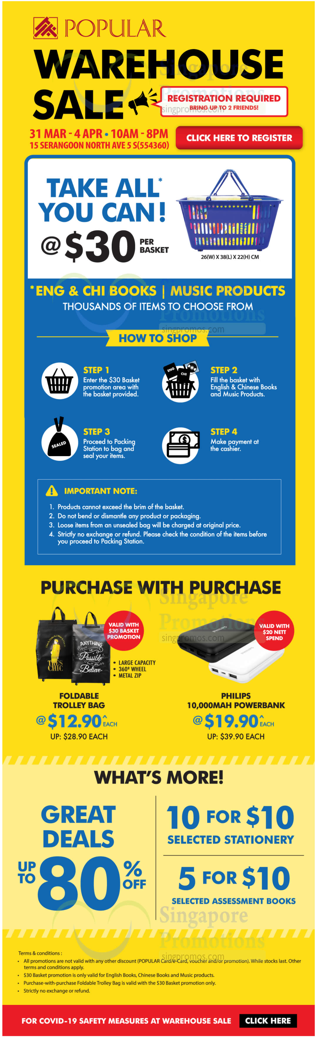 Popular Warehouse Sale Pre Registration Required From 31 Mar 4 Apr 2021