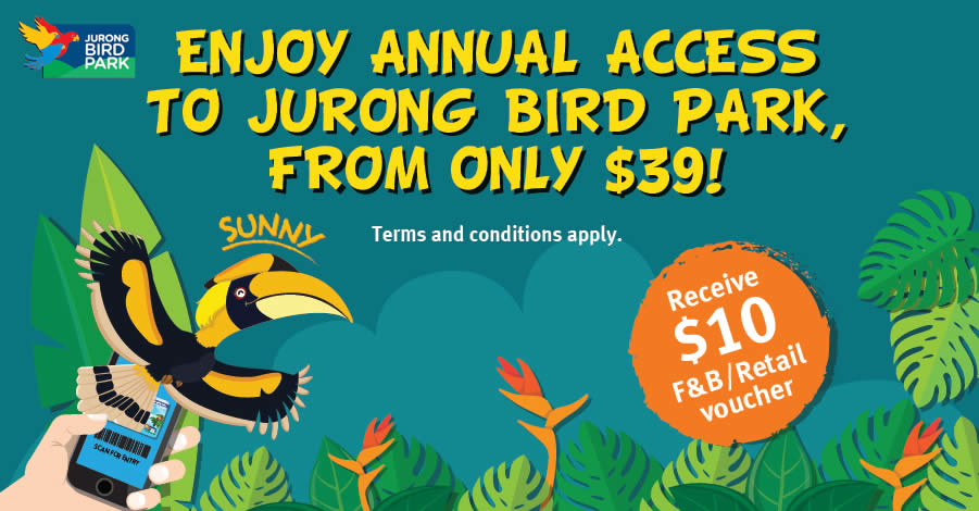 Featured image for Jurong Bird Park: Enjoy 1 year membership at the price of a 1-day ticket (From 6 April 2021)