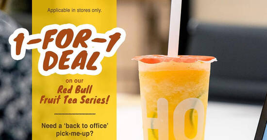 Featured image for LiHO Tea: 1-for-1 Red Bull Fruit Tea line from 7 - 9 April 2021