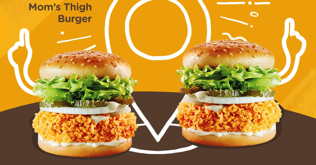 Featured image for Mom's Touch: 1-for-1 Mom's Thigh Burger (U.P. $5.70) at Centrepoint outlet till 30 April 2021