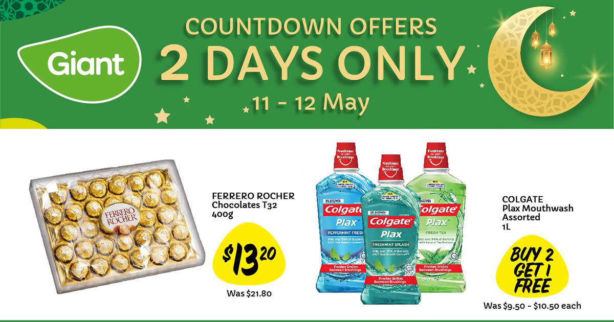 Featured image for Giant two-day offers: 40% off extra large vannamei prawns, 39% off Ferrero Rocher and more till 12 May 2021