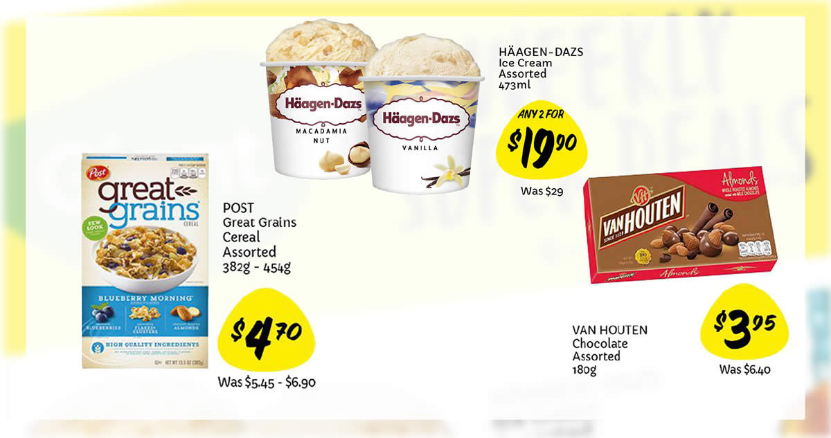 Featured image for Haagen-Dazs 2-for-$19.90 (U.P. $29), 38% off Van Houten Chocolates and more at Giant till 12 May 2021