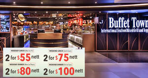 Featured image for (EXPIRED) Buffet Town is offering two pax buffet deal from $55 nett till 31 July 2021