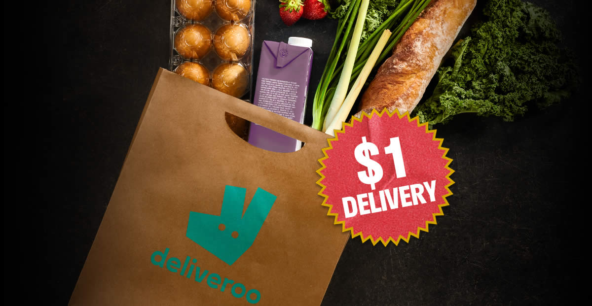 Featured image for Giant & Cold Storage: Enjoy $1 delivery fee on orders via Deliveroo till 31 July 2021