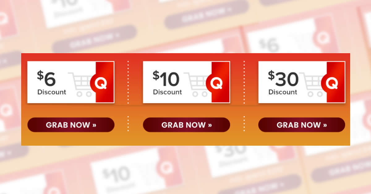 Featured image for Qoo10: Super Sale - grab $6, $10 & $30 cart coupons daily till 25 June 2021