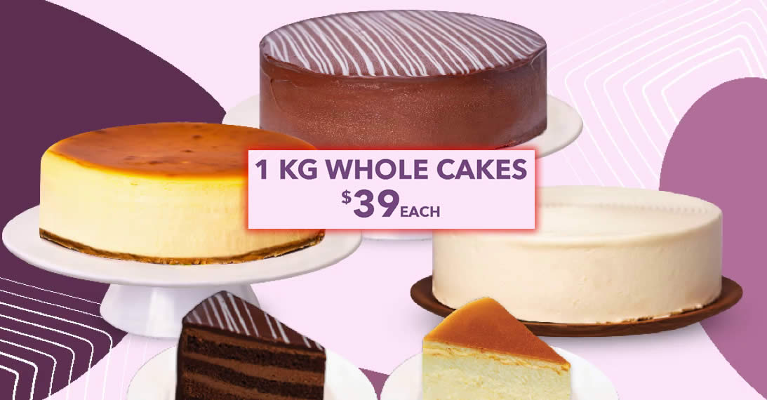 Featured image for The Coffee Bean & Tea Leaf S'pore is offering $39 1kg whole cakes (From 16 June 2021)