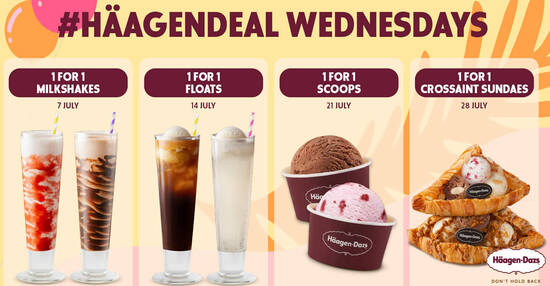 Featured image for 1-for-1 Croissaint Sundaes at Funan, Plaza Singapura, Westgate and Hilton Haagen-Dazs outlets on 28 July 2021