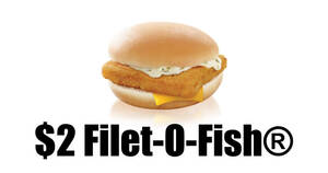 Featured image for McDonald’s S’pore: $2 Filet-O-Fish burger with any purchase on weekdays till 30 Sep 2021